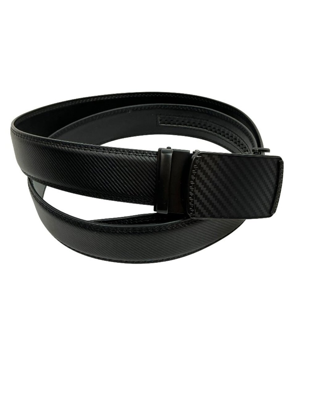 Bostanten Ratchet Belt With Carbon Fiber Texture Buckle Mens 46 Black